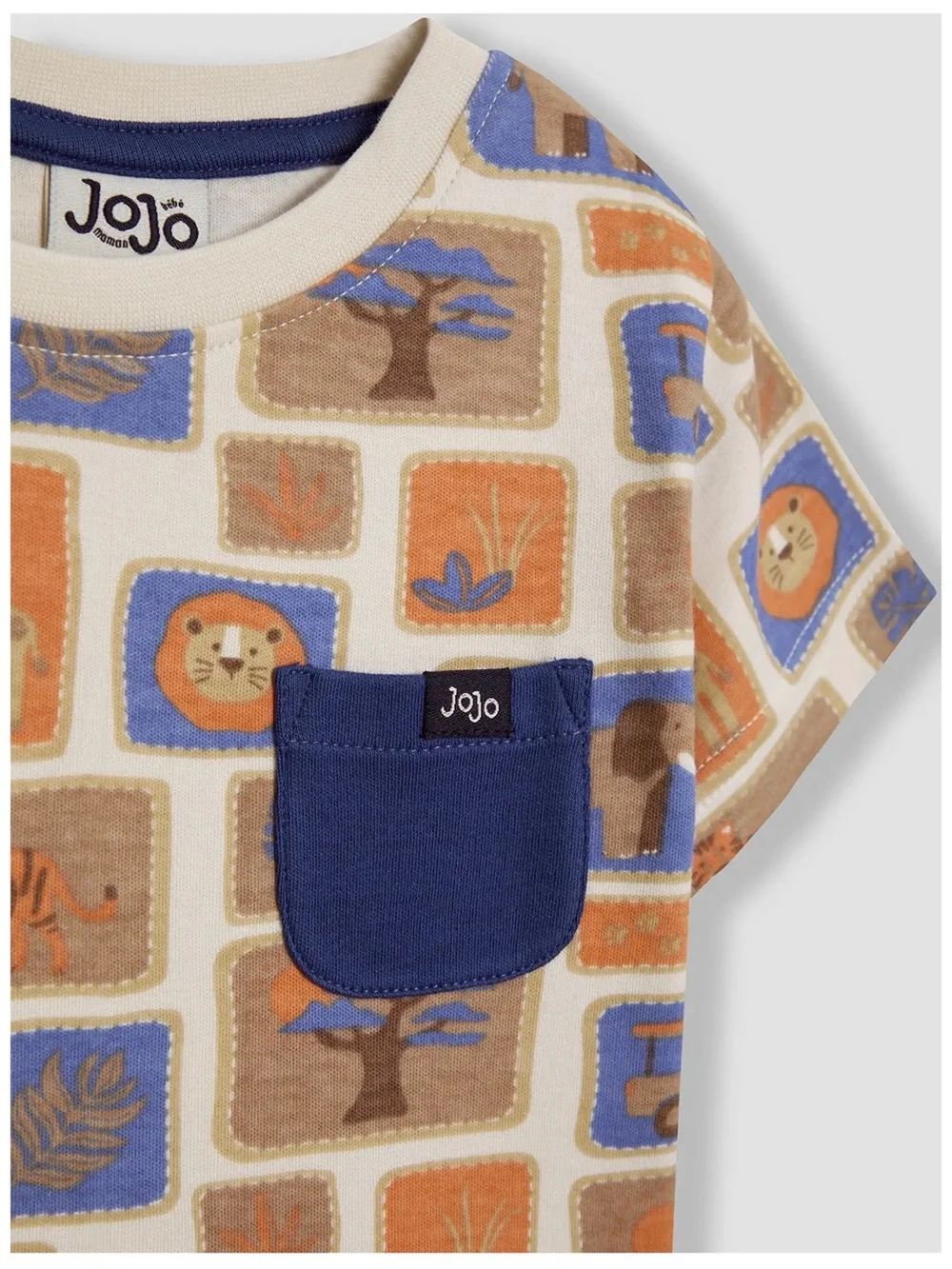 NWT Jojo Mann Bebe Safari Print Giraffe Pet Cotton T-Shirt & Shorts Set